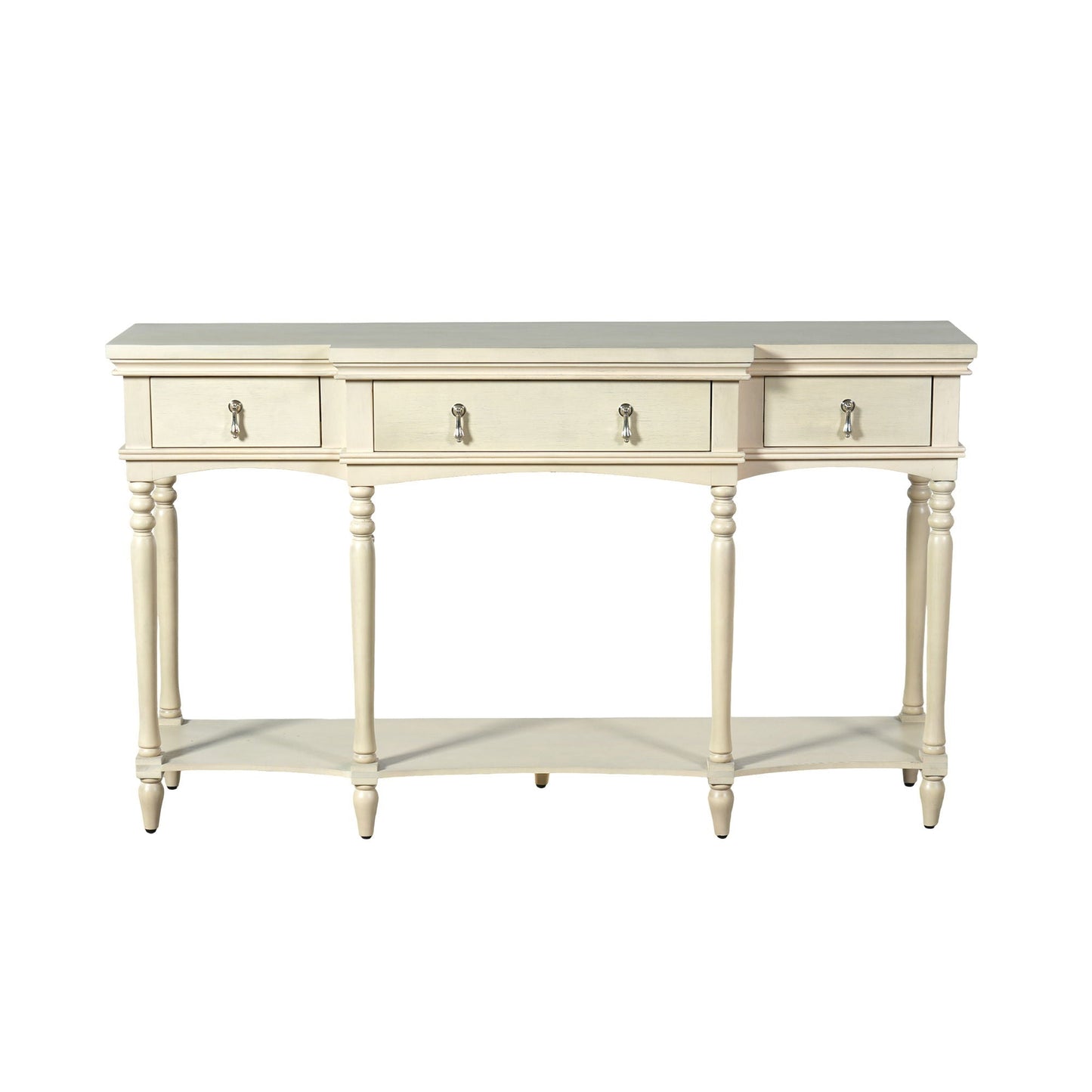 Retro Console Table With 3 Soft Close Drawers