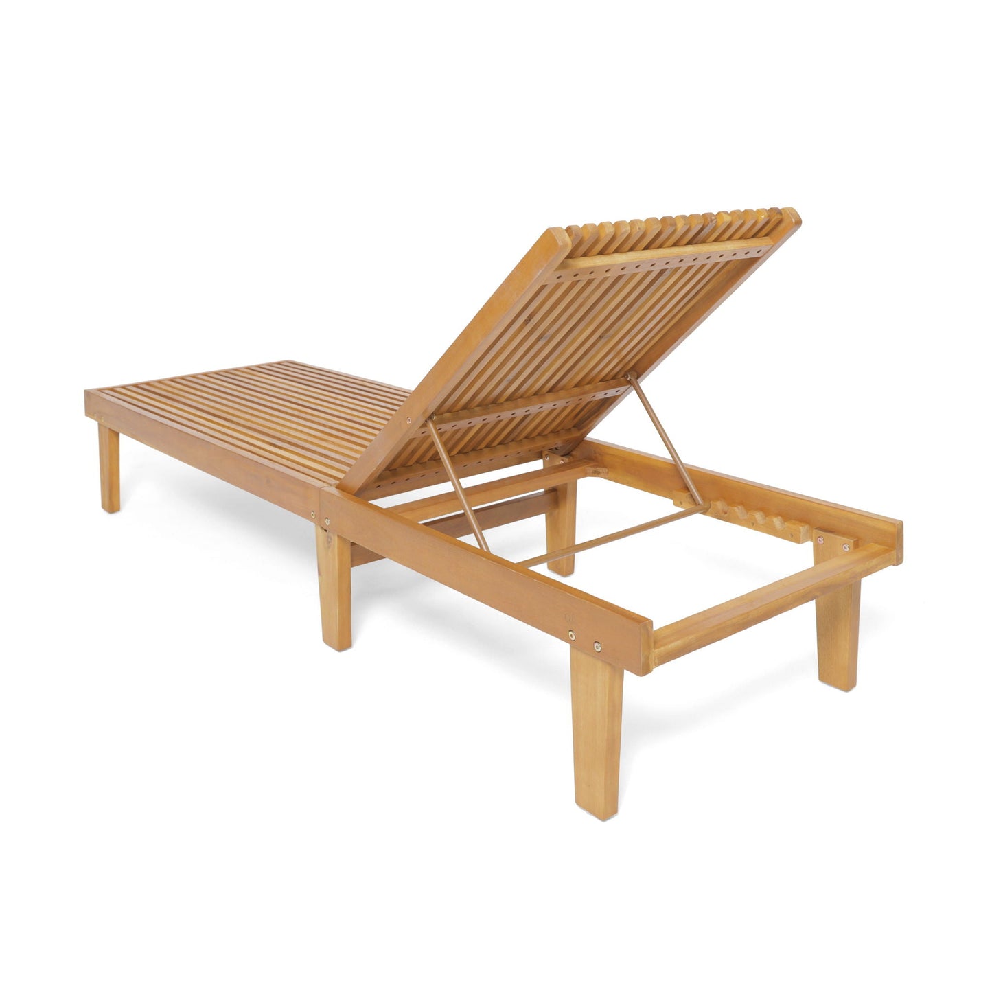 Nadine Stylish Chaise Lounge Chair - Teak