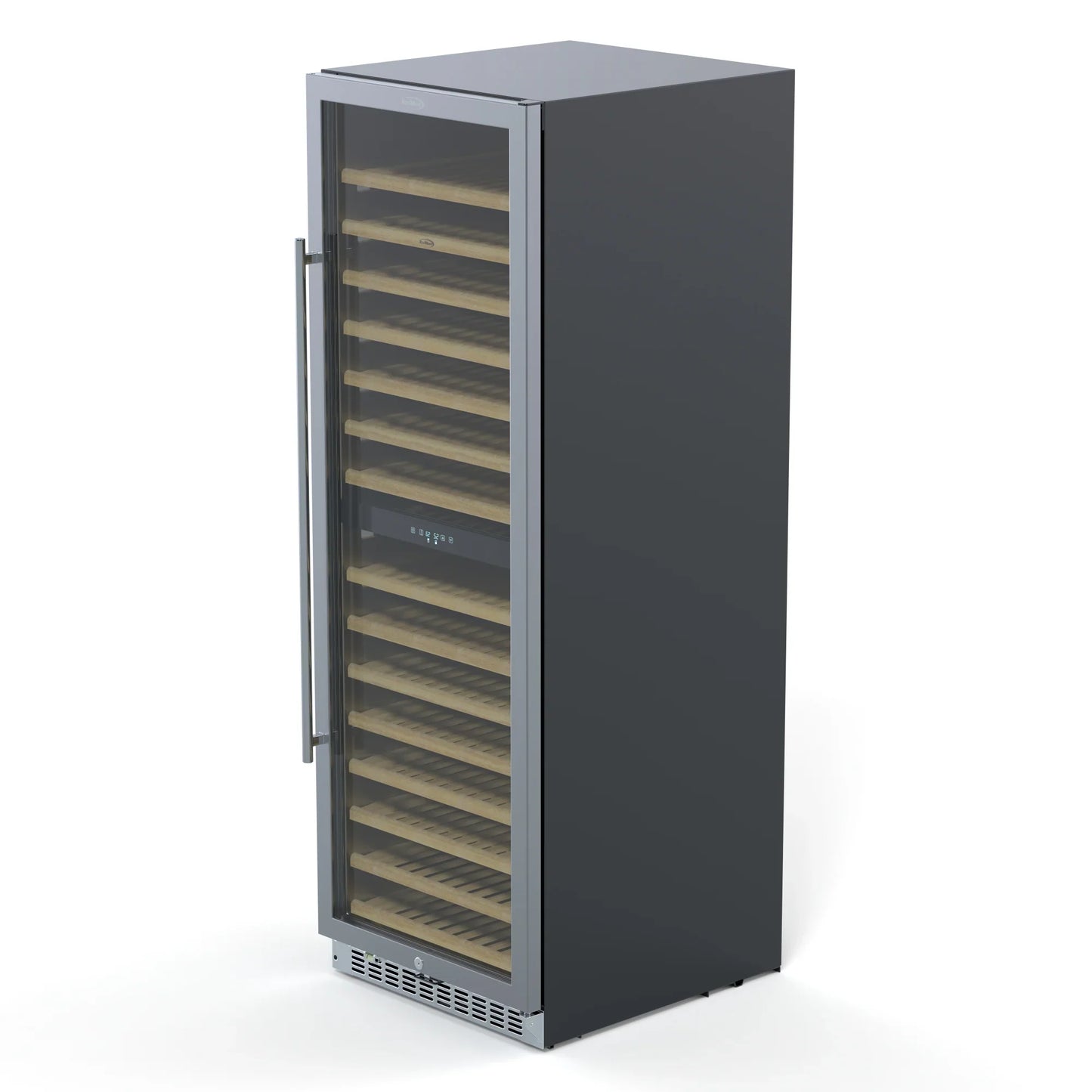 Kool More 23 in. Dual Zone, Full Glass Door, Wine Cooler Refrigerator, Freestanding or Built-In Unit, 15.1 cu ft.