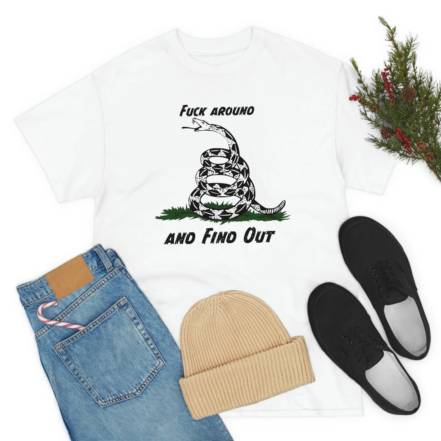 Walton & Johnson: FAFO Gadsden T-Shirt - 4LibertyShop.com