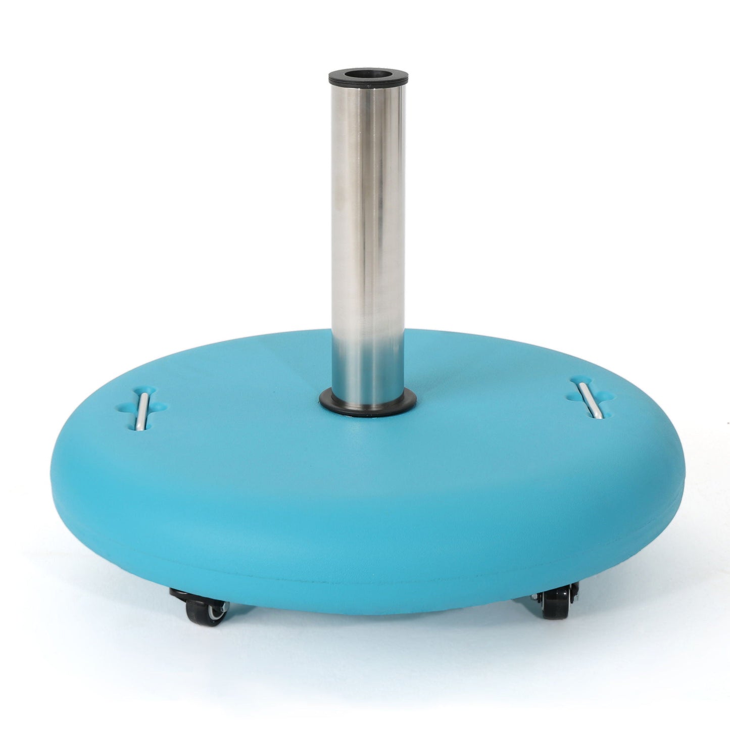 Wheelie Round Umbrella Base with Stainless Steel Holder