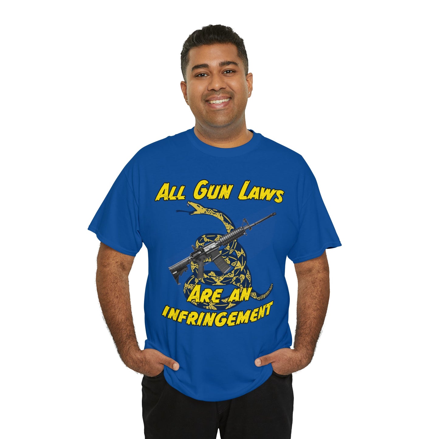 All Gun Laws Are Infringements AR15 Gadsden T-Shirt
