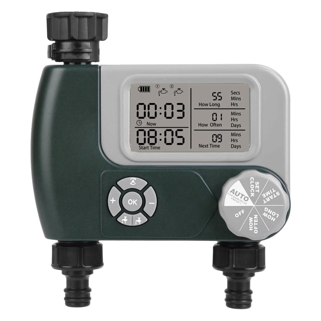 Digital Programmable Sprinkler Timer with 2 Outlet Zones – Erratic Behavior