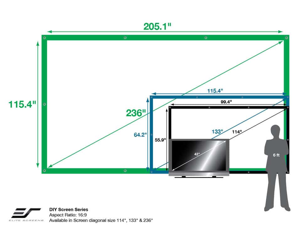 Elite Screens DIY Pro Screen
