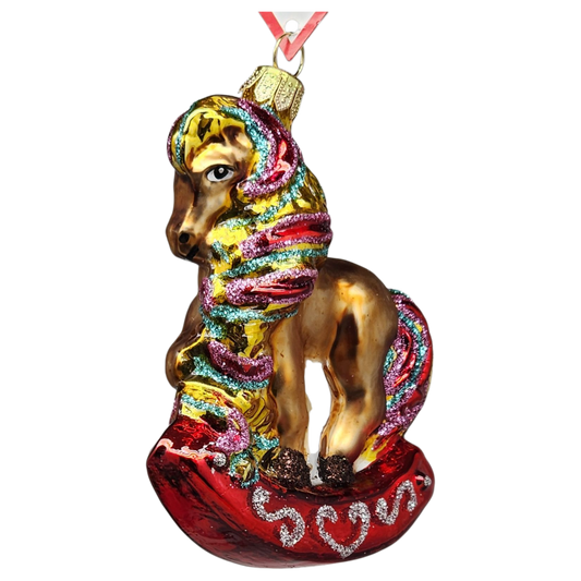 Adorable Rocking Horse Ornament
