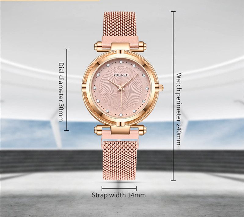 Fashion Diamond Women's Lazy Magnet Wrist Watch