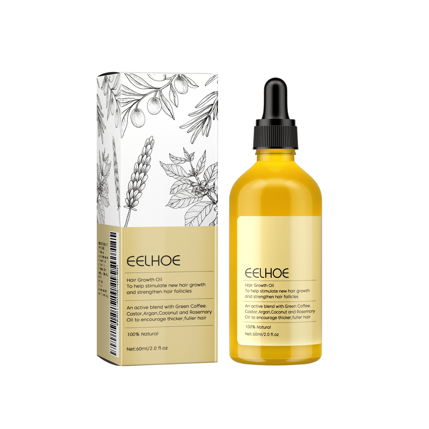EELHOE Rosemary Essential Oil For Hair Care, Gentle And Nourishing Hair Care Oil