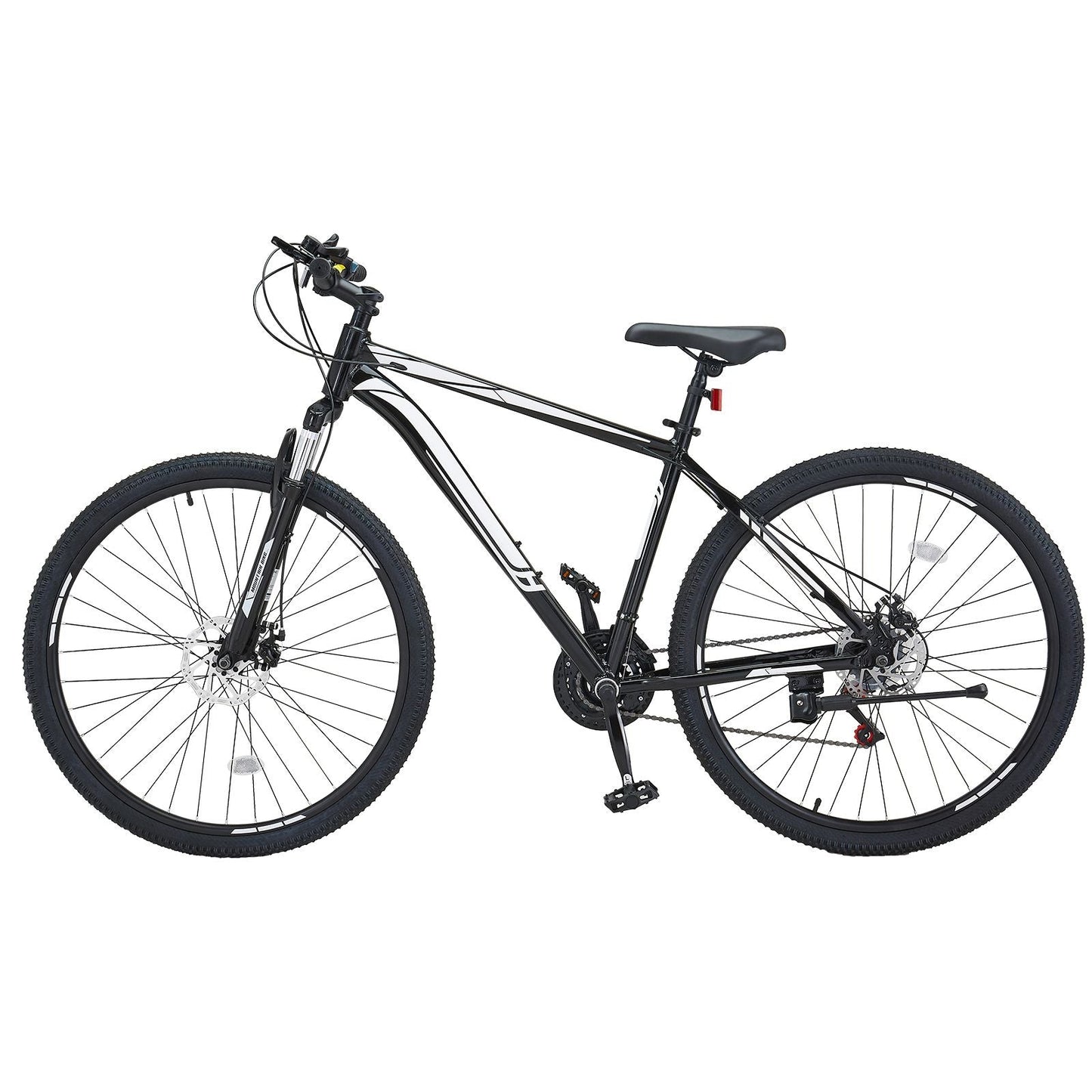Mountain Bike, 29 inch MTB Bicycle with Front Suspension, 21 Speeds SHIMANO Twist Shifting, Comfort Saddle, Dual Disc Brakes, Aluminum Alloy Frame, Adult Sport Cycling Bicycle Trail Snow