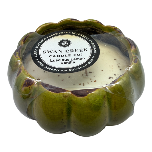Small Petal Bowl  Soy Candle - Luscious Lemon Vanilla