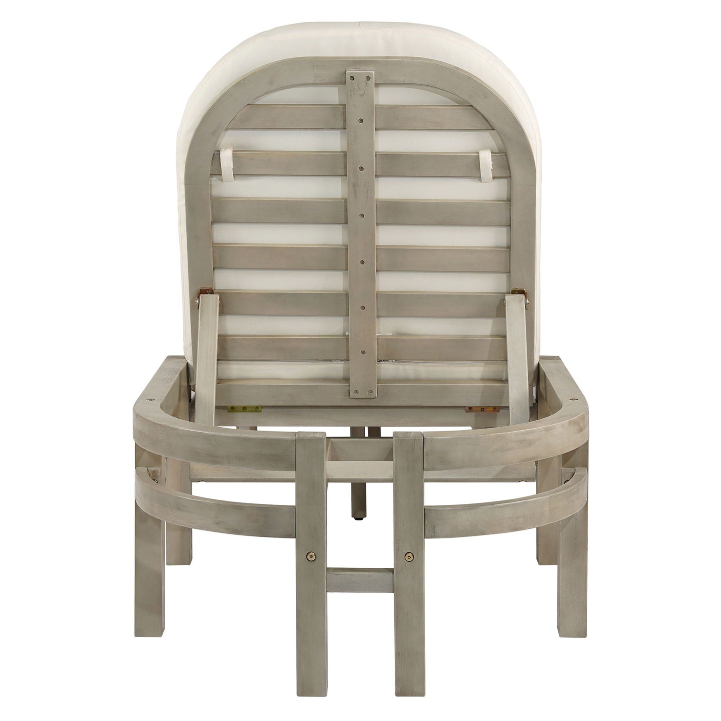 Outdoor Chaise Lounge With 5 Position Adjustable Backrest (Set of 2)