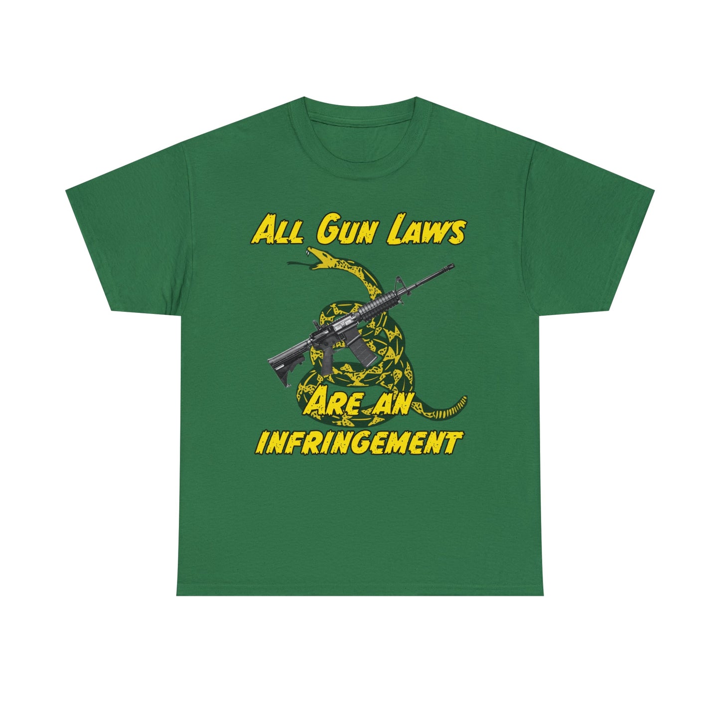 All Gun Laws Are Infringements AR15 Gadsden T-Shirt