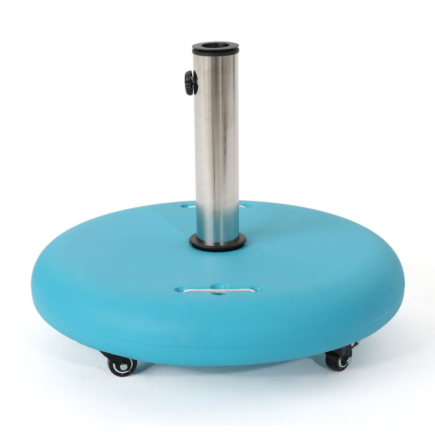 Wheelie Round Umbrella Base with Stainless Steel Holder