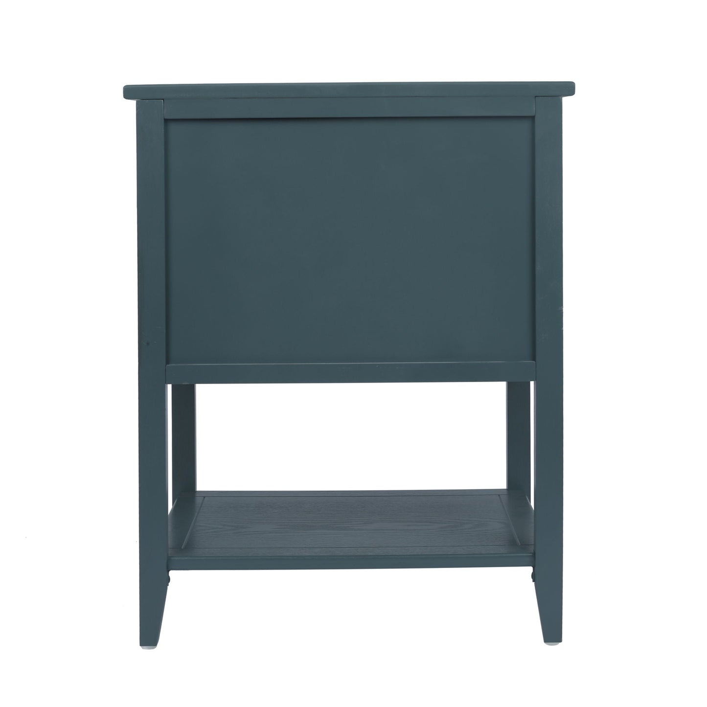 2 Drawer Side Table, Natural Rattan