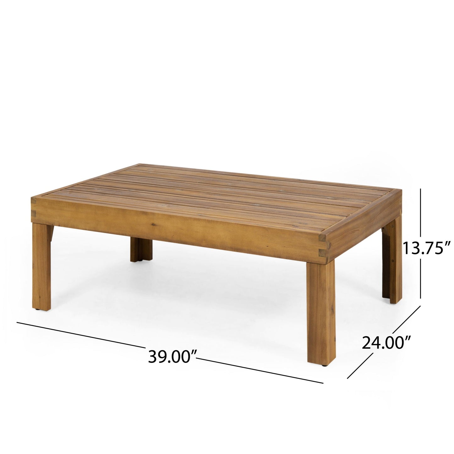 Outdoor 4 Seater Acacia Wood Chat Set With Wicker Accents And Cushions
