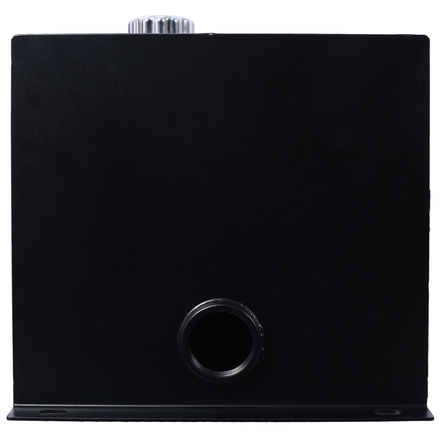Heavy Duty Hydraulic Fluid Tank 10 Gal Steel Reservoir With Strainer, Gauge & Breather Cap For Tractors & Trucks - Black