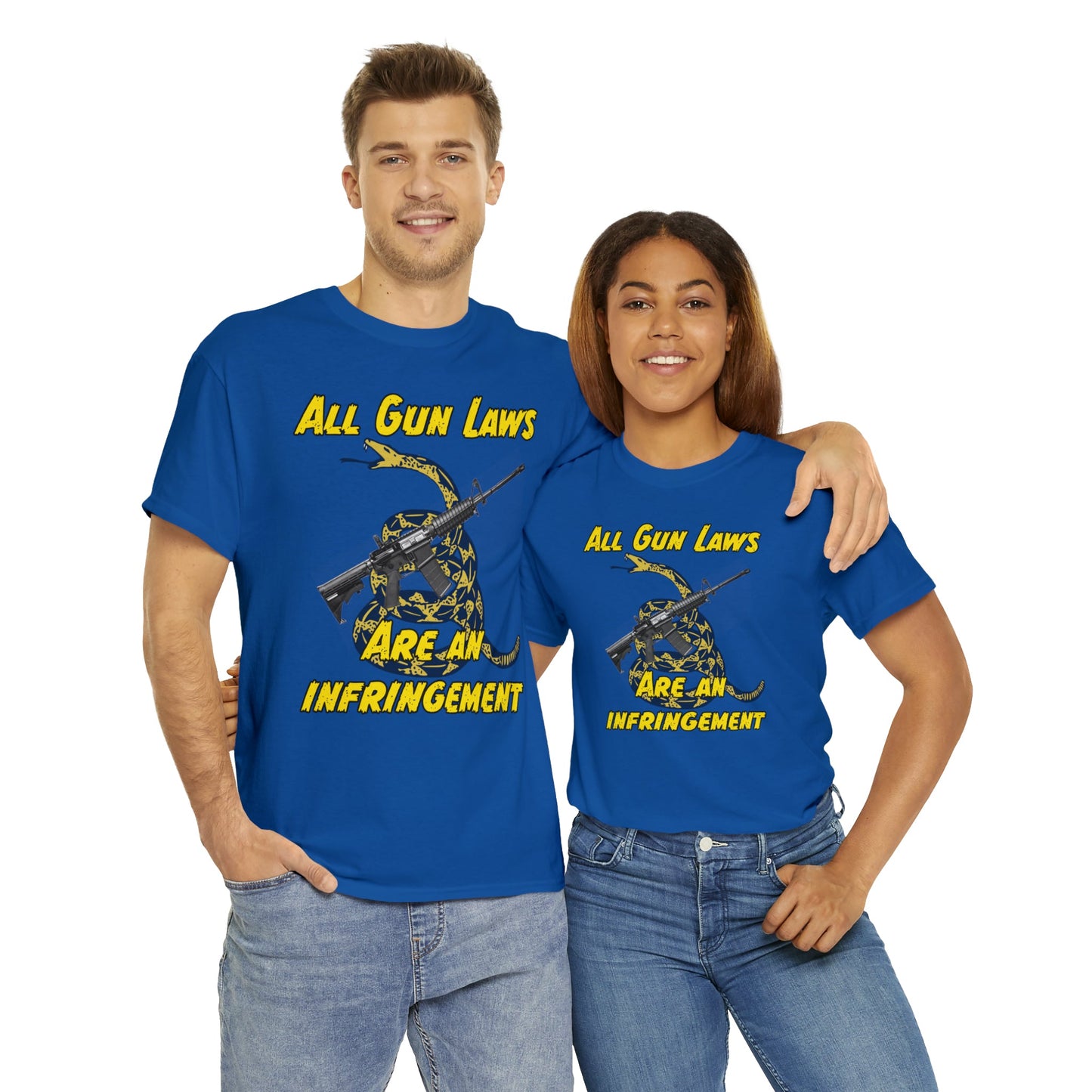 All Gun Laws Are Infringements AR15 Gadsden T-Shirt