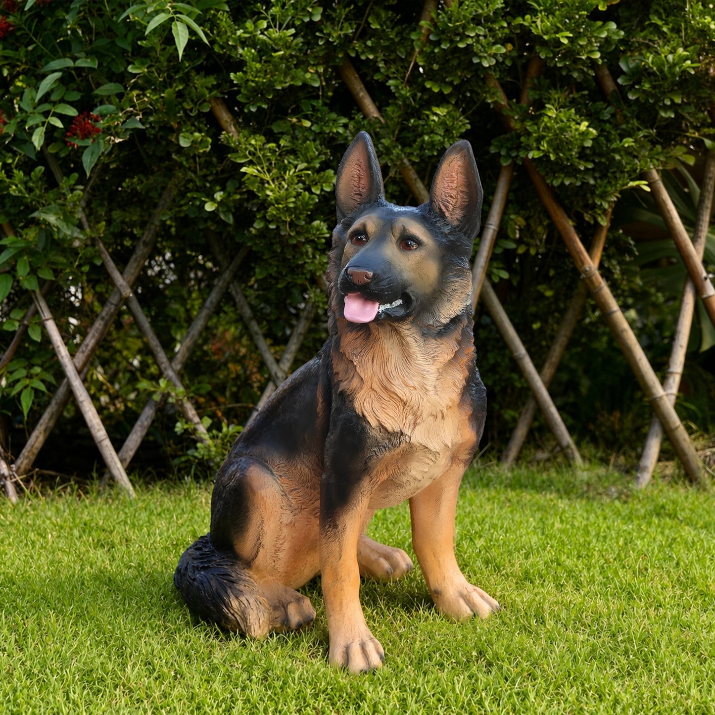 Outdoor Dog Statues German Shepherd Dog Statue for Garden