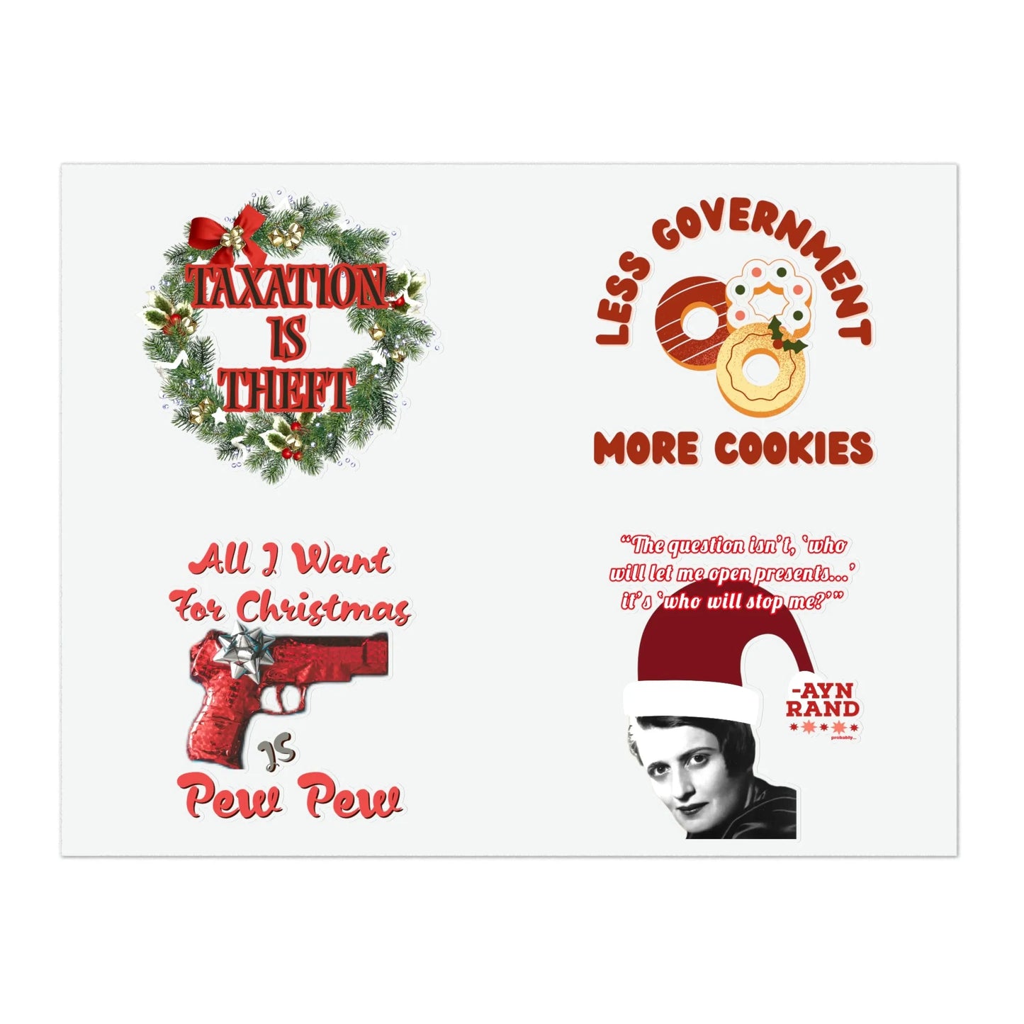 Holiday Liberty Themed Sticker Sheets - 4LibertyShop.com