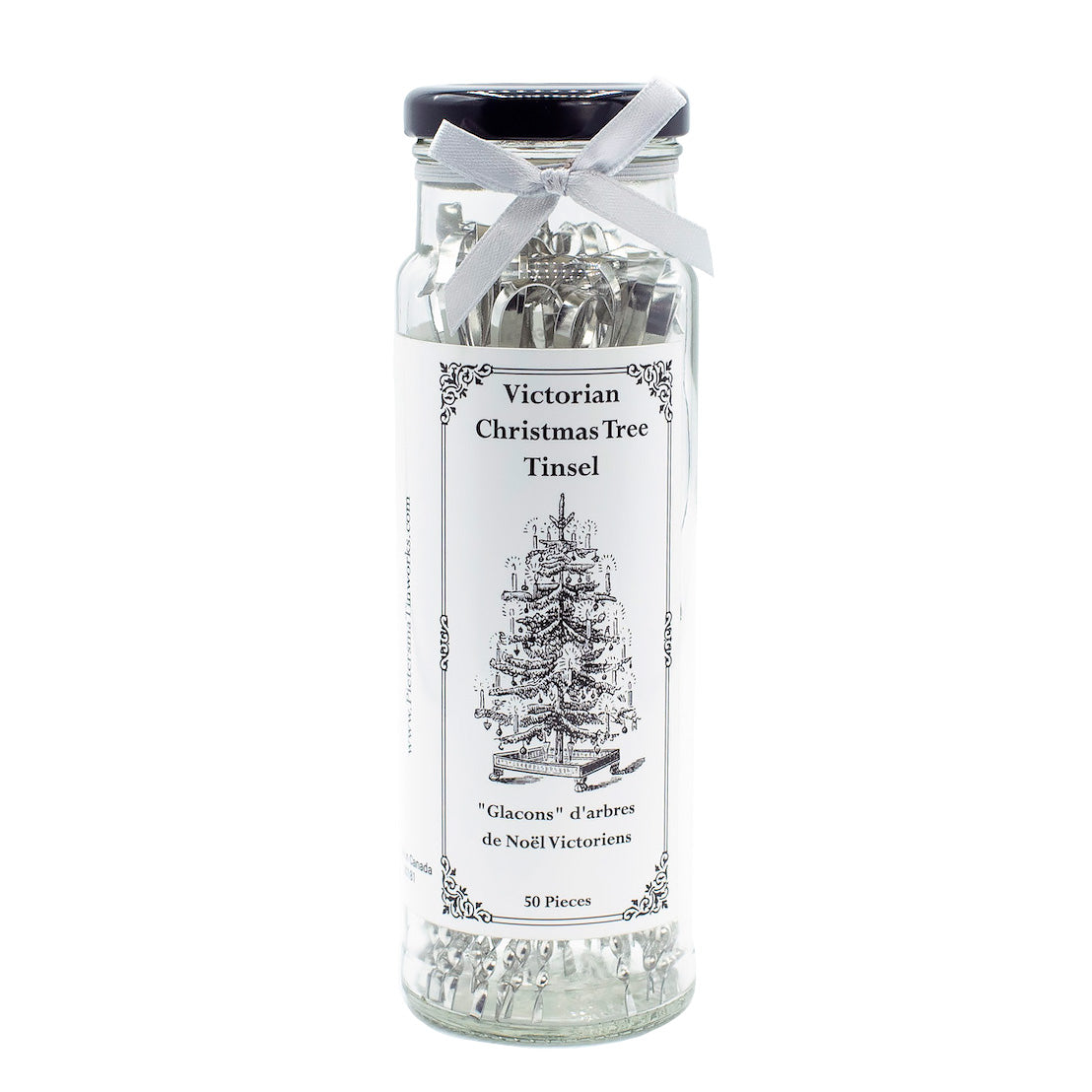 Victorian Christmas Tree Tinsel-Handmade Tin Icicle Ornaments