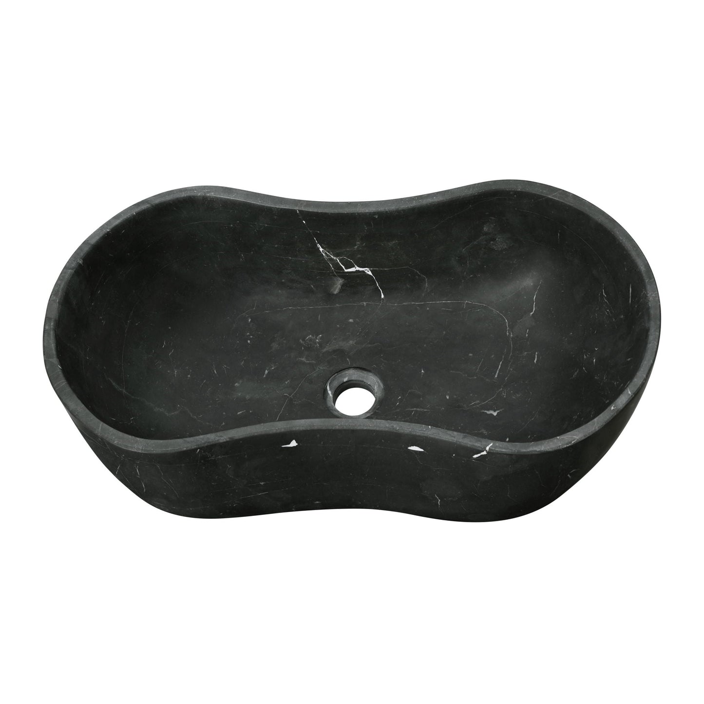 Bathroom Vessel Sink With Wavy Design