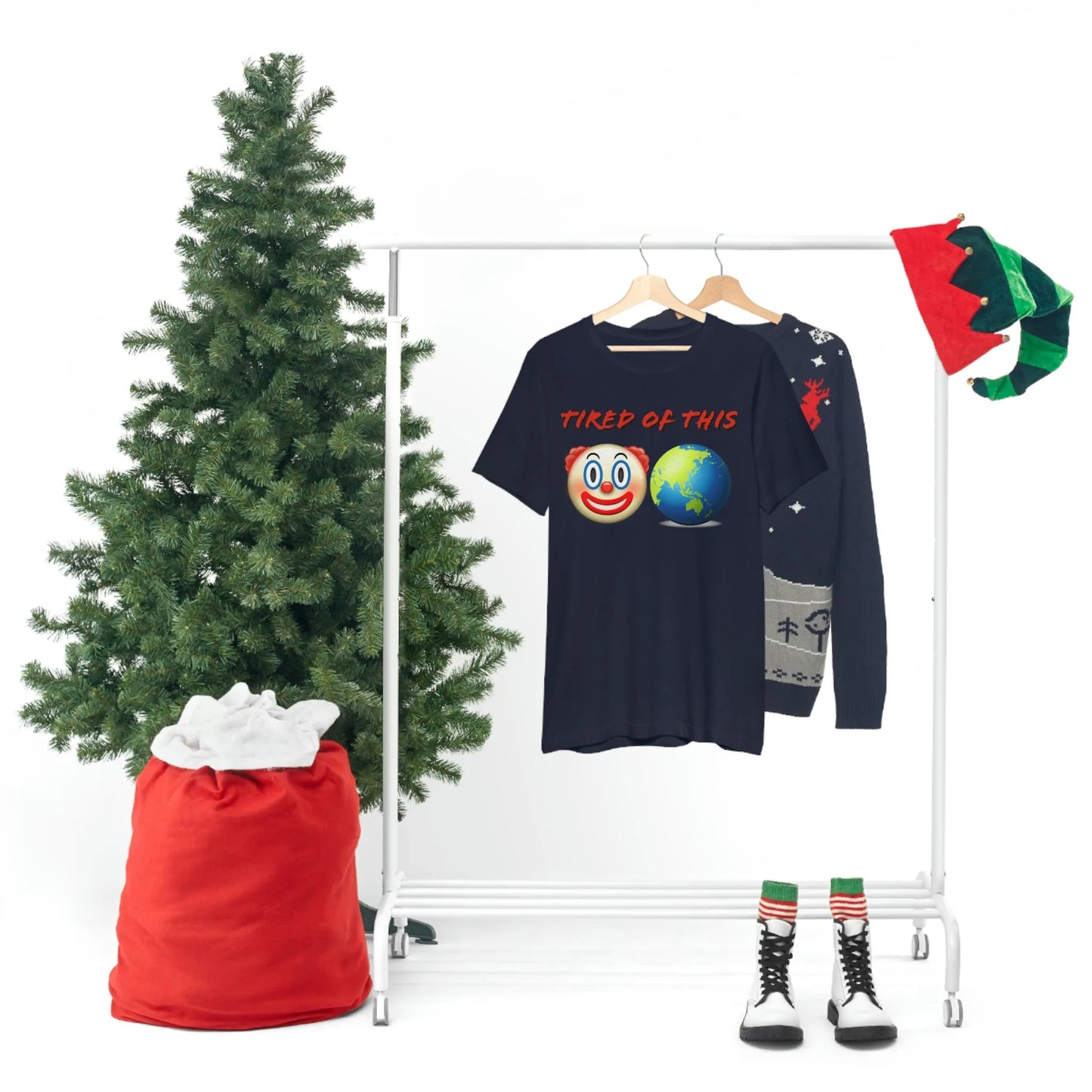 Tired Of This Clown World Emoji T-Shirt