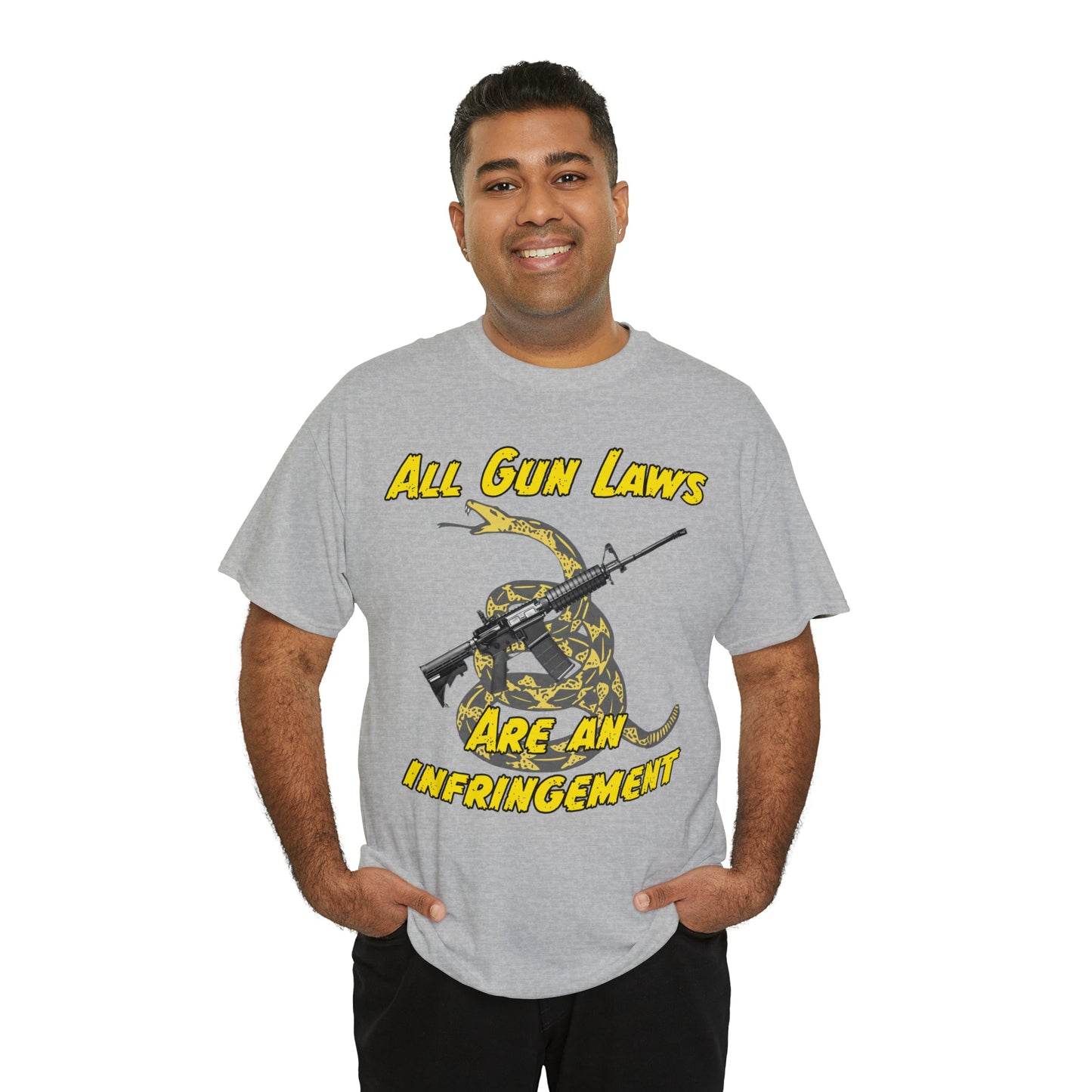 All Gun Laws Are Infringements AR15 Gadsden T-Shirt