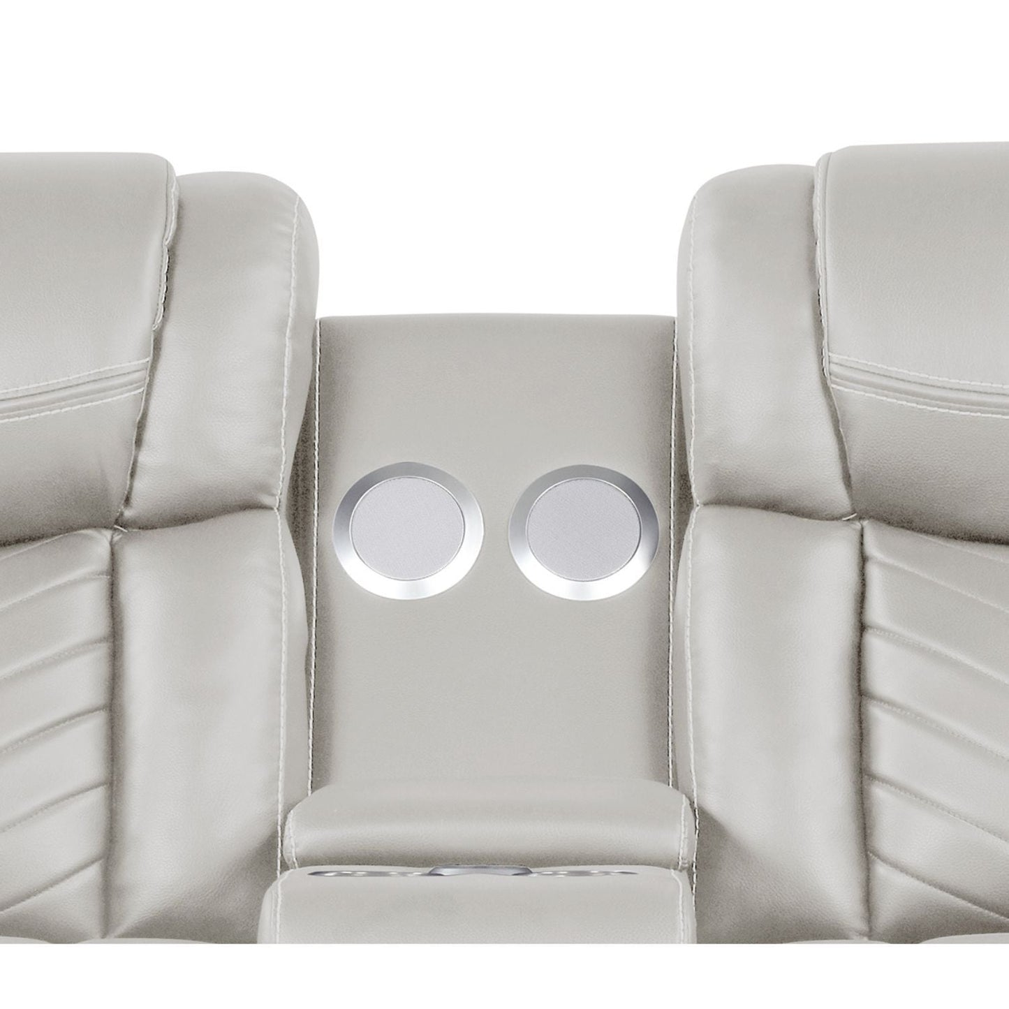 Challenger LED Power Recliner Loveseat With Console