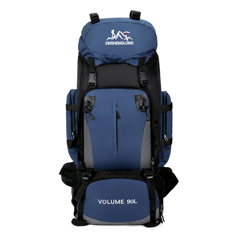 90L Large Capacity Lightweight Backpack For Men And Women, Outdoor Hiking Bag, Waterproof Hiking Bag, Tourist Work Bag