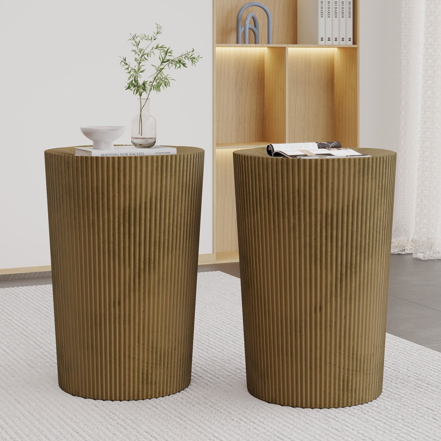 Langseth Iron Sunburst Side Table Modern Design