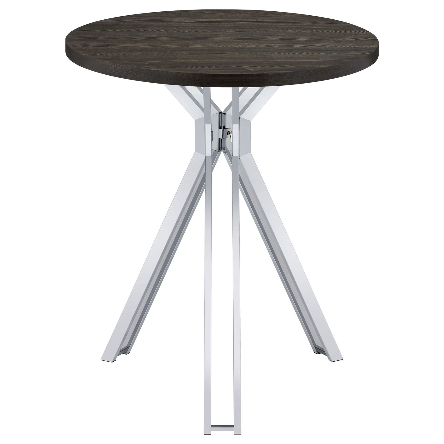 Edgerton - Round Height Bistro Bar Table - Dark Oak