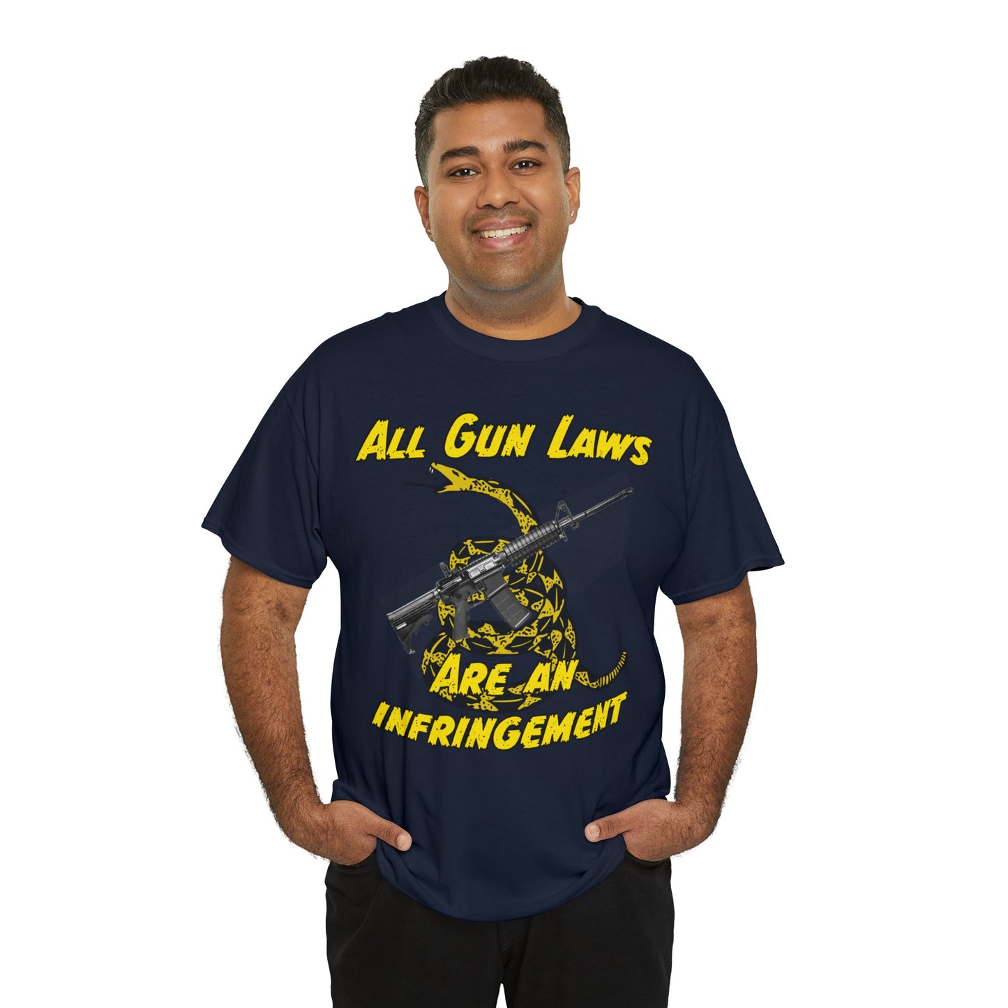 All Gun Laws Are Infringements AR15 Gadsden T-Shirt