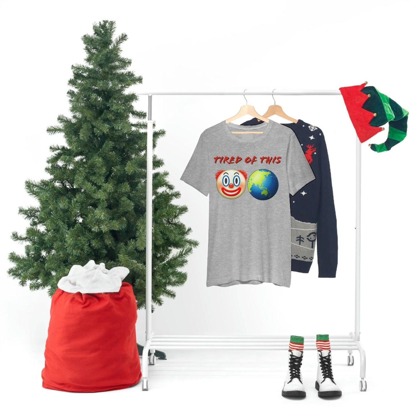 Tired Of This Clown World Emoji T-Shirt