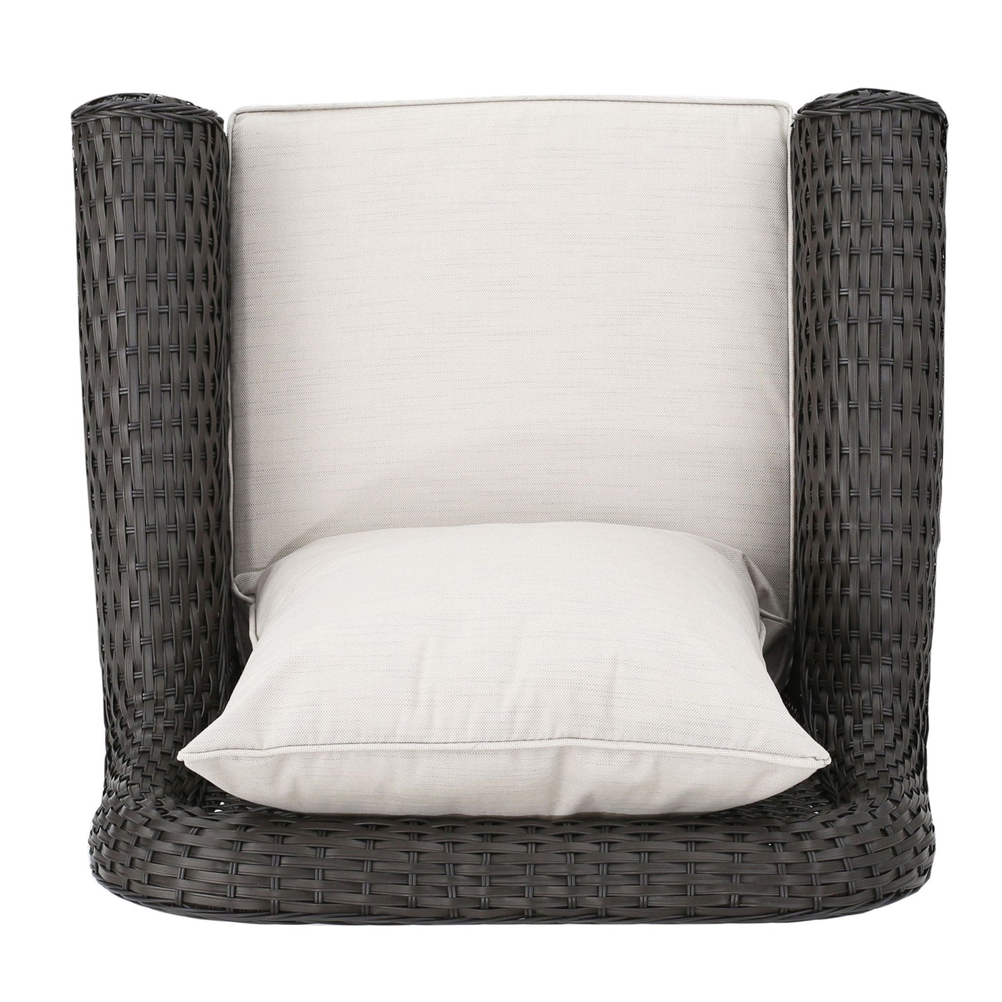 Amaya Outdoor Swivel Rocker Chair with Water Resistant Cushions