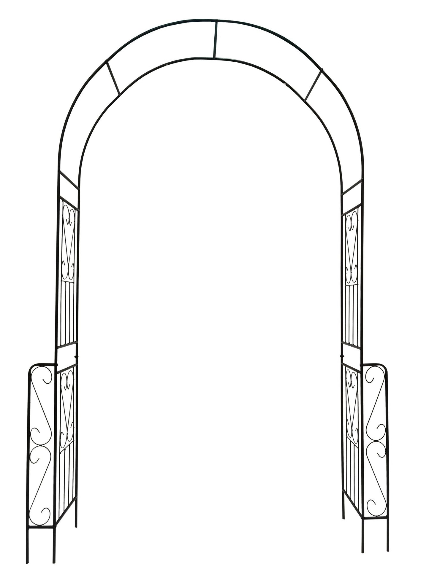 Metal Garden Arch Garden Arbor Trellis Climbing Plants Support Rose Arch Outdoor Arch