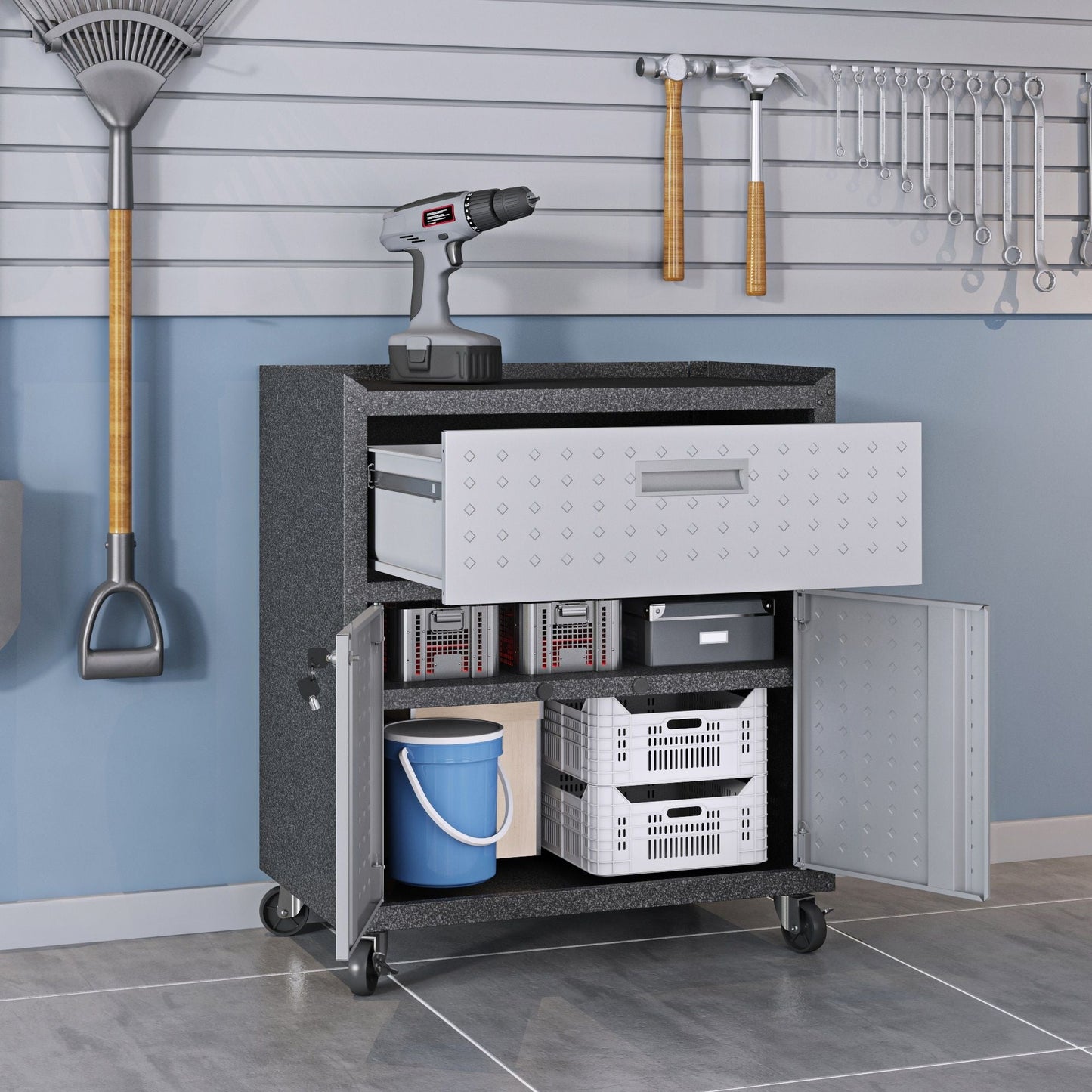 Fortress - Mobile Design Garage Cabinet