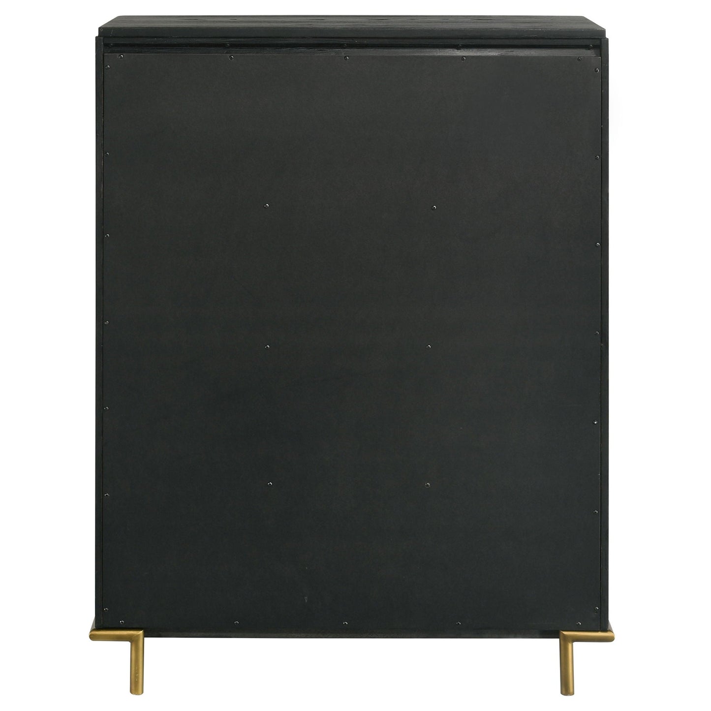 Anser - 5 Drawer Chest, Bedroom Storage Furniture - Black