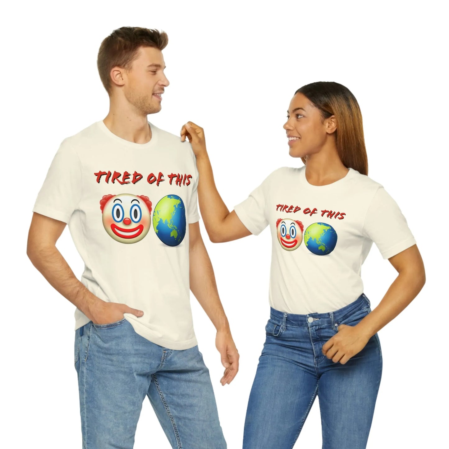 Tired Of This Clown World Emoji T-Shirt