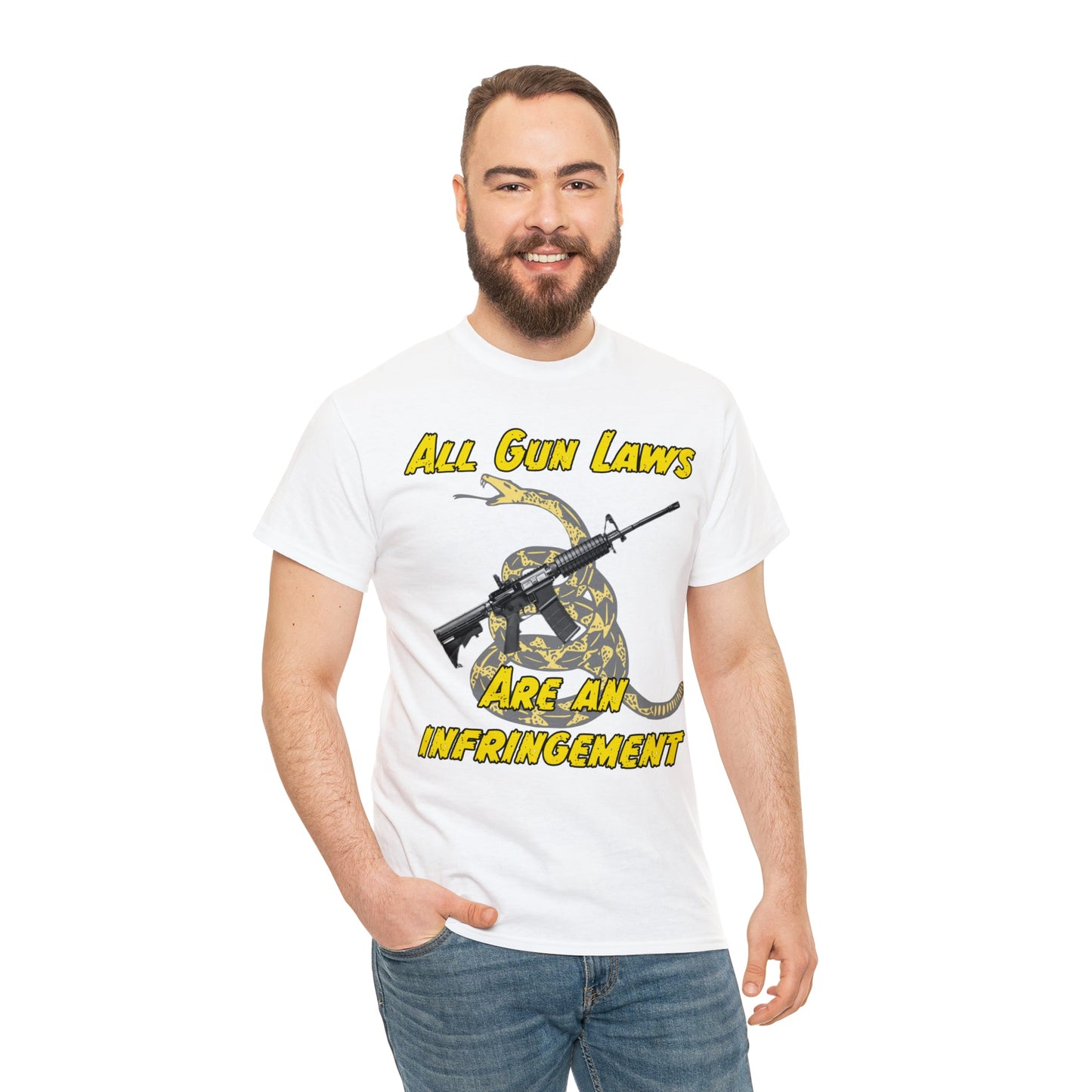 All Gun Laws Are Infringements AR15 Gadsden T-Shirt