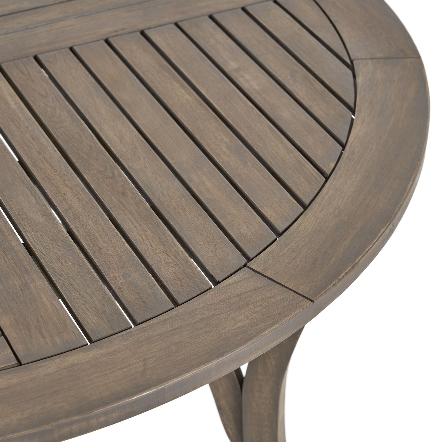 Hermosa Outdoor Acacia Wood Circular Dining Table