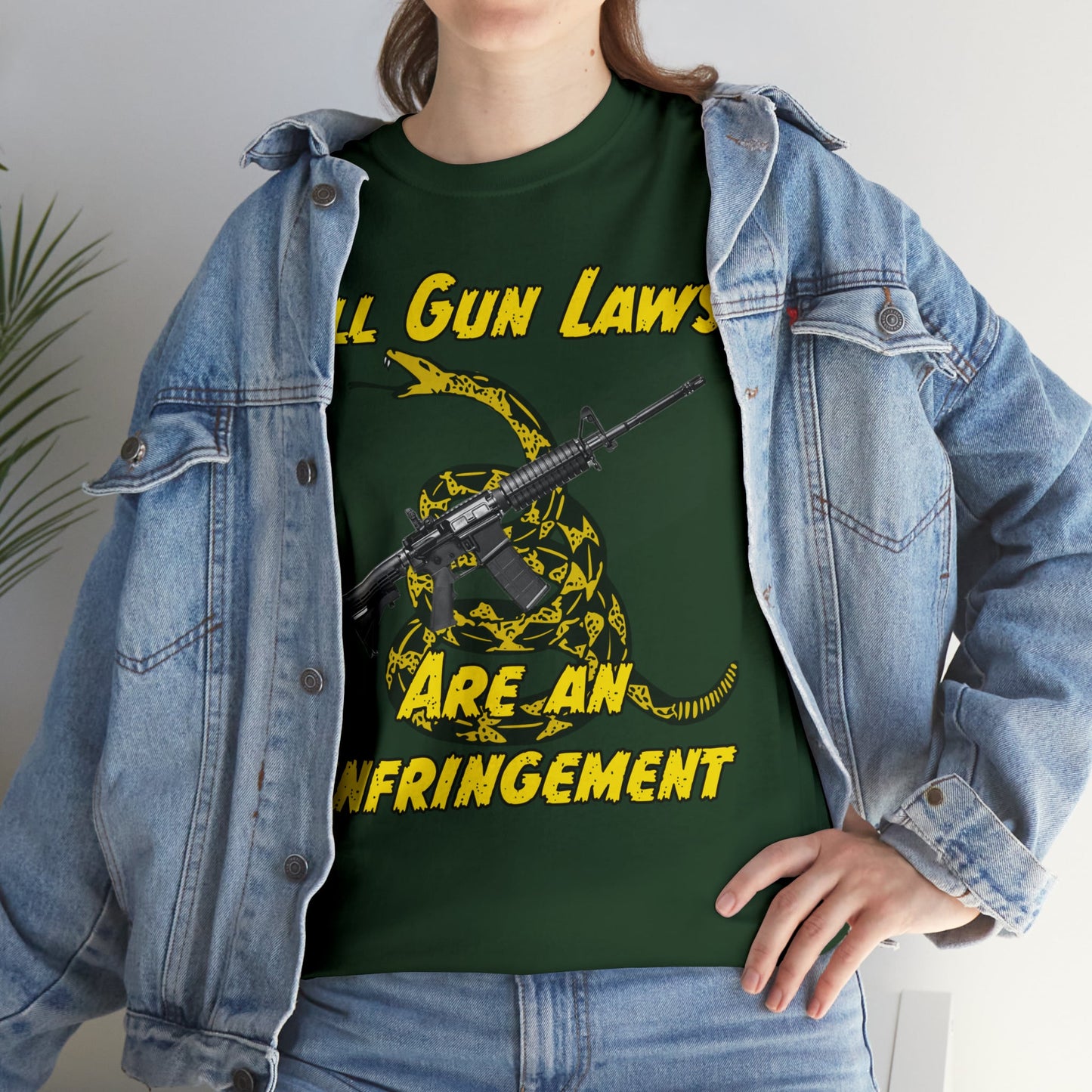 All Gun Laws Are Infringements AR15 Gadsden T-Shirt