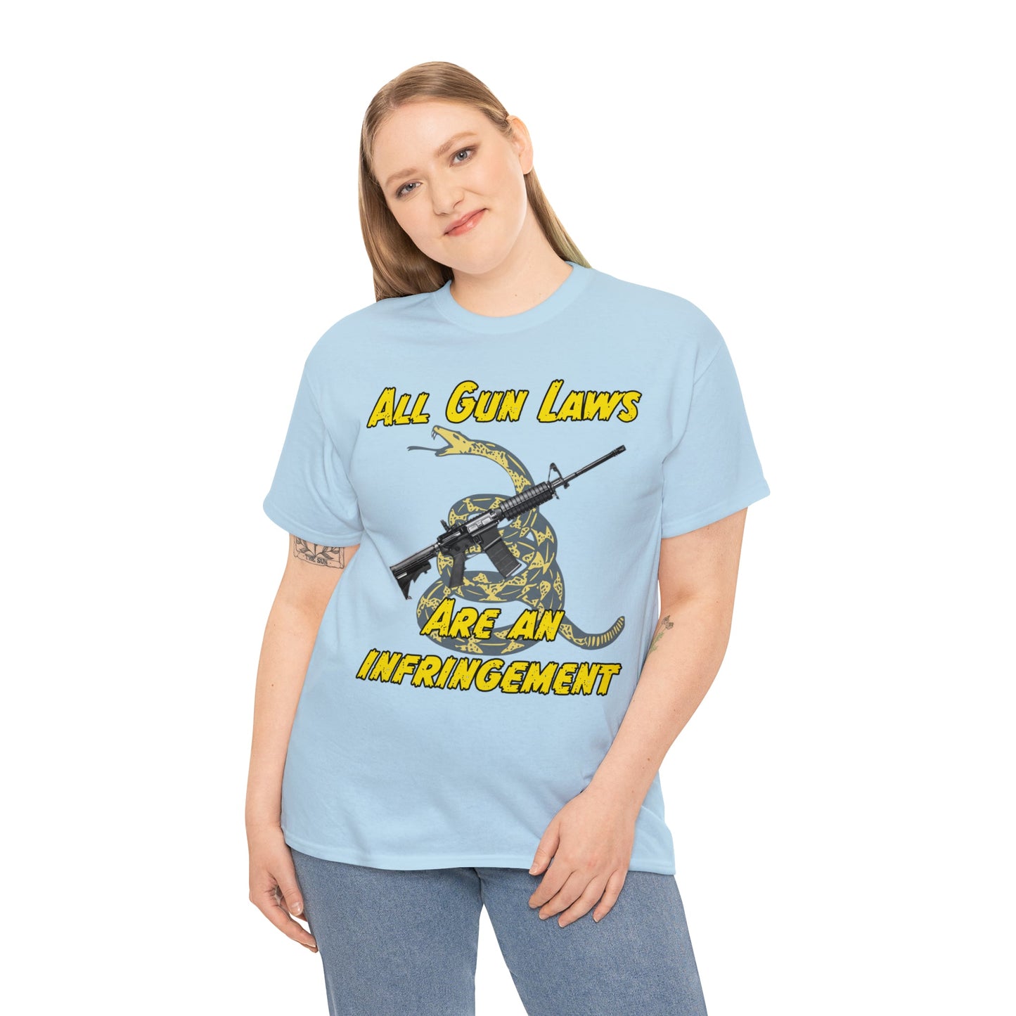 All Gun Laws Are Infringements AR15 Gadsden T-Shirt