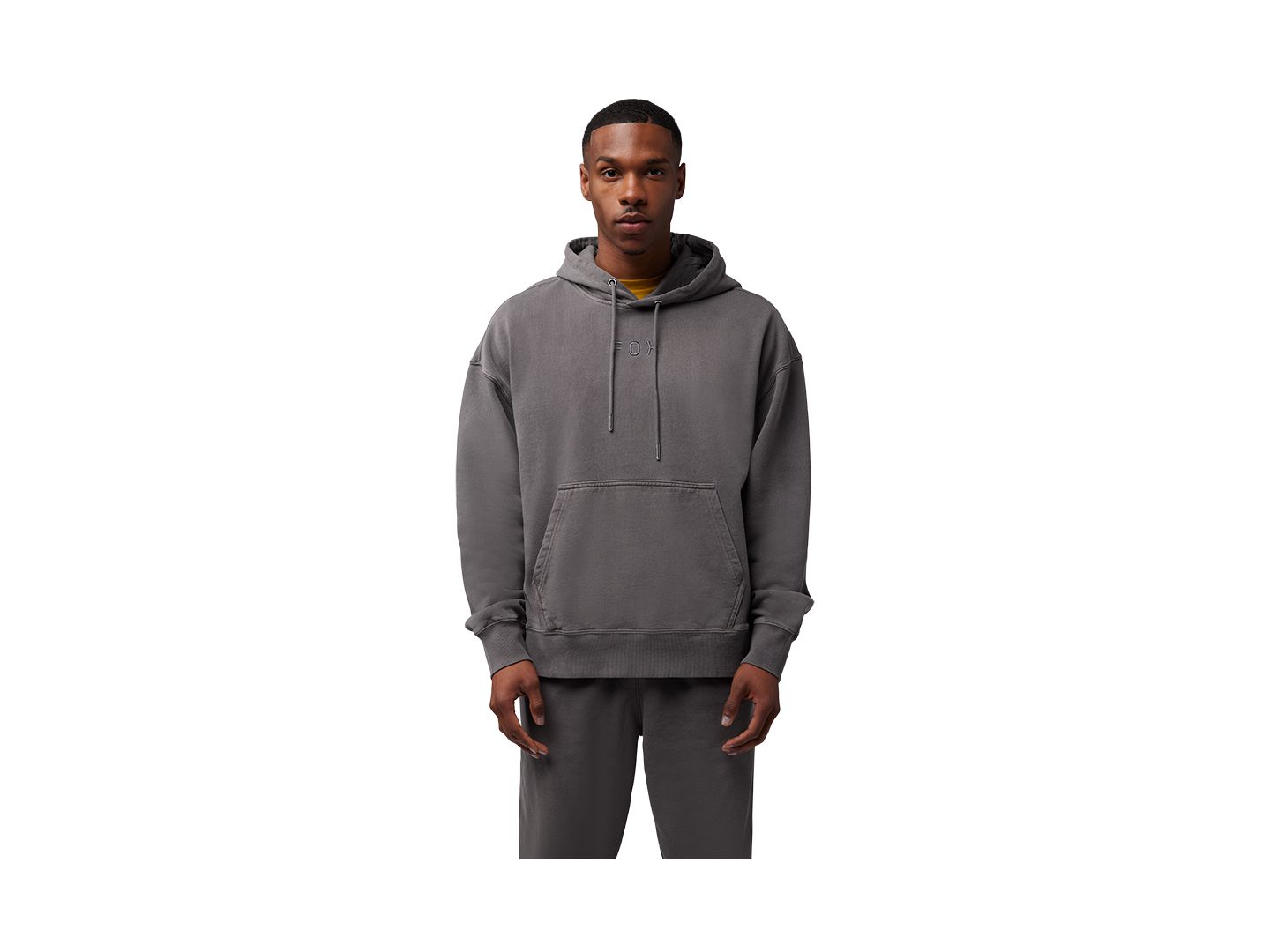 Fox Racing 25 Wordmark Hoodie Small Grey Shirt