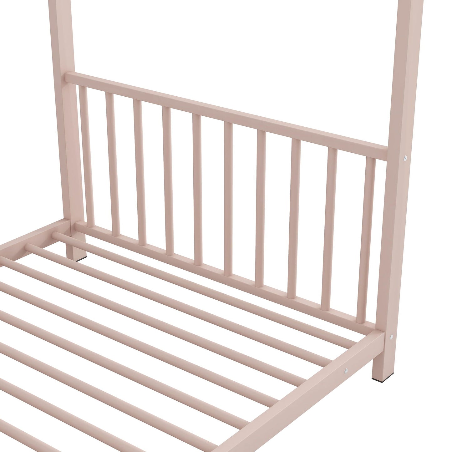 Metal House Platform Bed With Modern Design And Durable Frame
