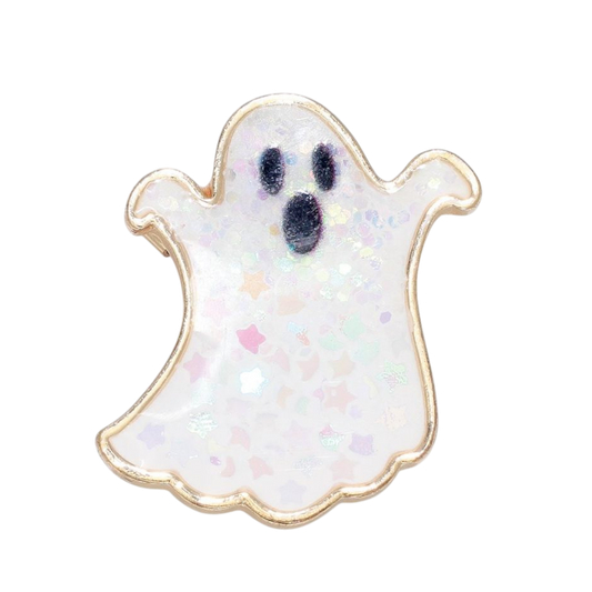 Glittery Ghost Pin