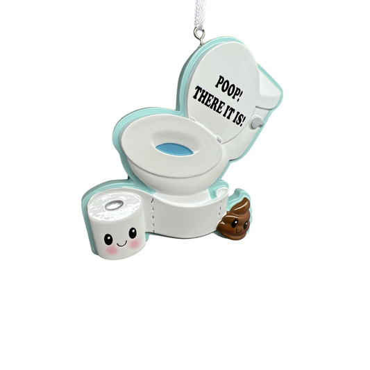 Poop! There It Is! Toilet Ornament