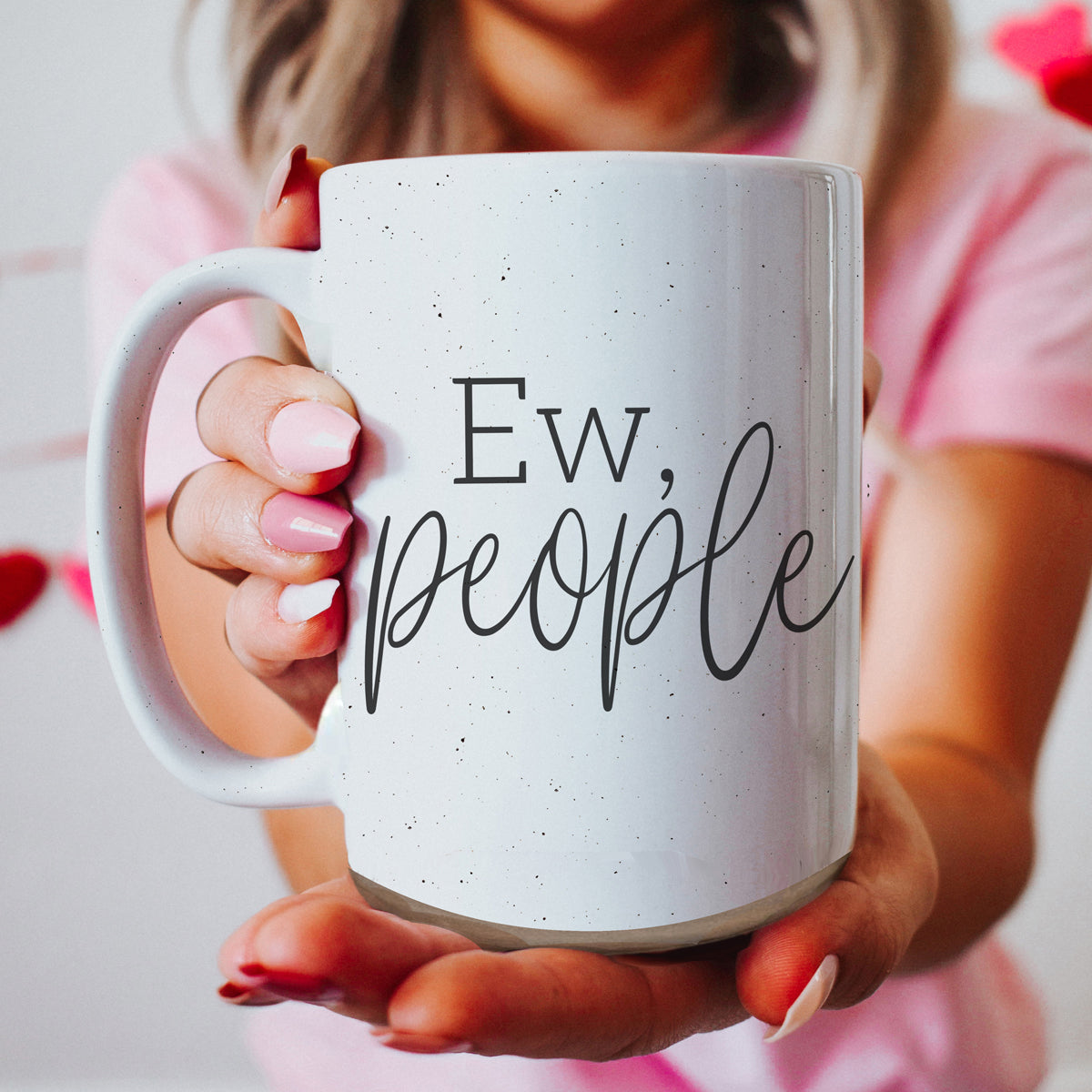 Ew People 16oz Ceramic Coffee Mug Funny Introvert Anti Social Gift