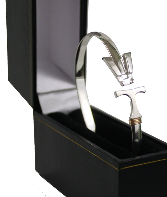 Vermont  Hook Bracelet Silver - 5mm Band - 7 Inch