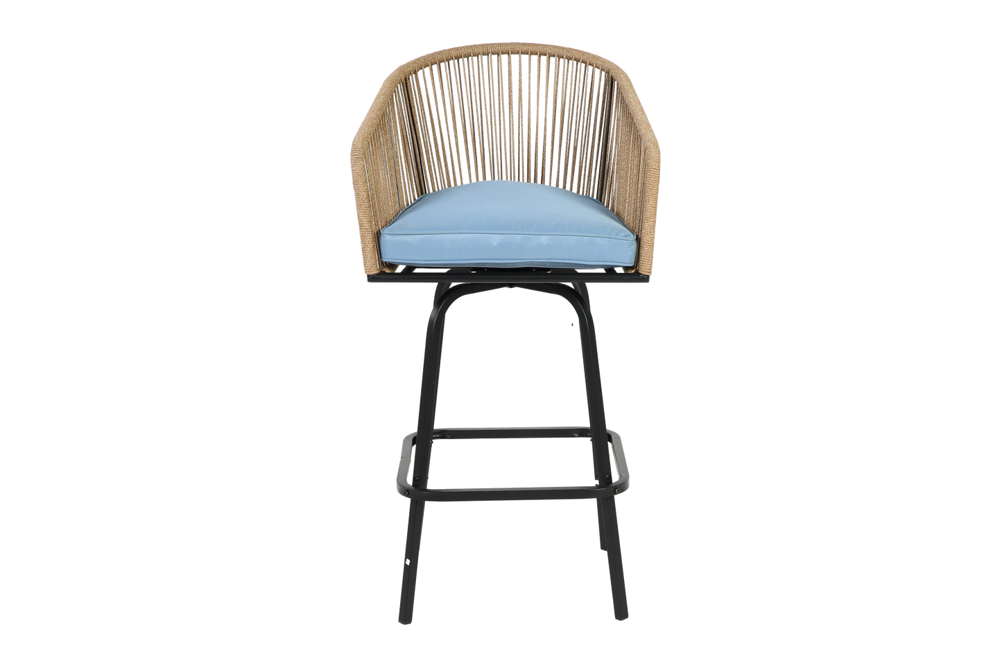 Outdoor Bar Stools Set of 4 with Armrests and Backrest