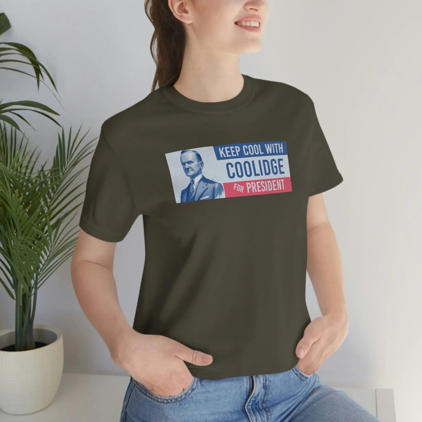Keep Cool With Coolidge For President Calvin Coolidge T-Shirt