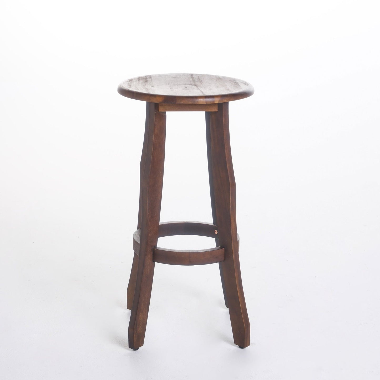 Primrose Outdoor Acacia Wood Barstools With Foot Rest (Set of 2) - Dark Brown